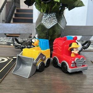 Disney Mickey And Pluto Construction Vehicles